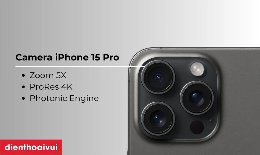 Tổng quan về camera sau iPhone 15 Pro