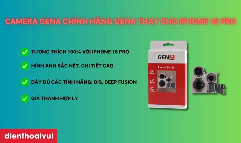 Review camera GENA ch&iacute;nh h&atilde;ng thay cho iPhone 15 Pro?