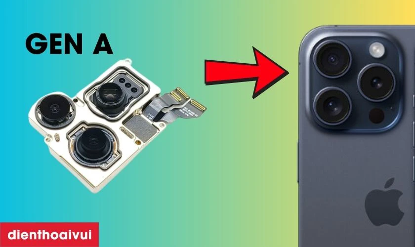 Thay camera sau iPhone 15 Pro Max ch&iacute;nh h&atilde;ng GENA l&agrave; g&igrave;?