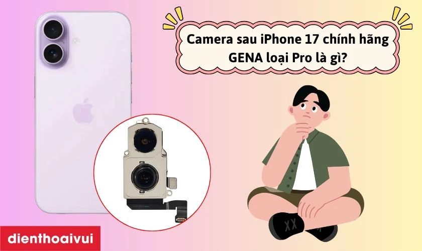 Camera sau iPhone 17 ch&iacute;nh h&atilde;ng GENA loại Pro l&agrave; g&igrave;?