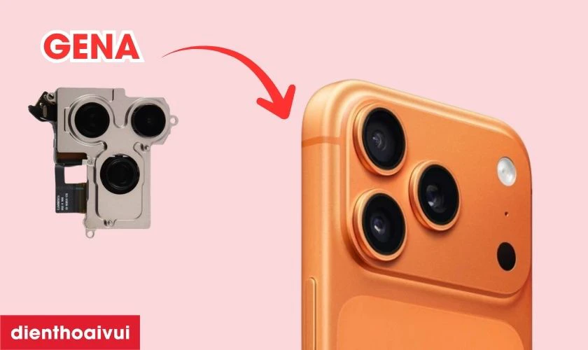 Camera sau iPhone 17 Pro ch&iacute;nh h&atilde;ng GENA loại Pro l&agrave; g&igrave;?