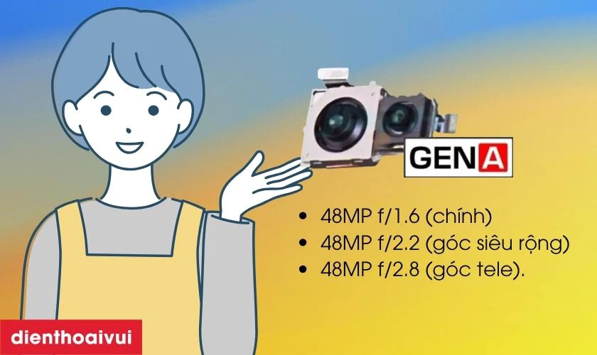 Camera sau iPhone 17 Pro Max ch&iacute;nh h&atilde;ng GENA loại Pro l&agrave; g&igrave;?
