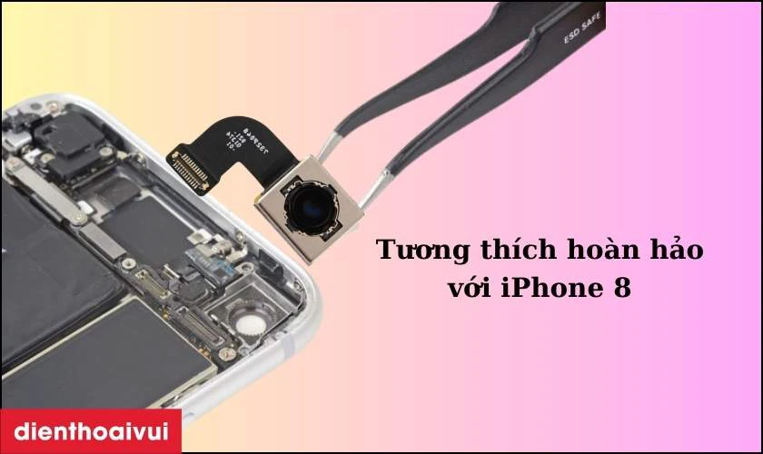 Thay camera sau iPhone 8 ch&iacute;nh h&atilde;ng Hatech c&oacute; tốt kh&ocirc;ng?