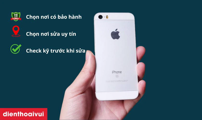 Những lưu &yacute; trước khi thay camera sau iPhone SE 2016