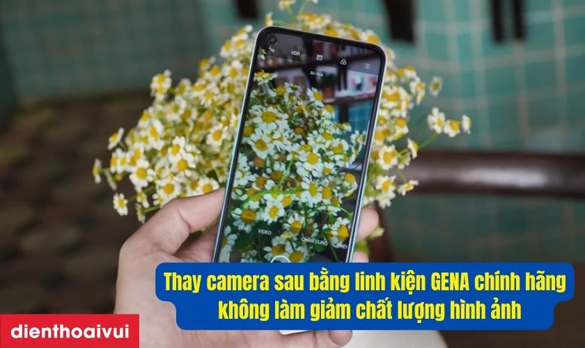 Thay camera sau linh kiện GENA gần như kh&ocirc;ng g&acirc;y ảnh hưởng đến chất lượng h&igrave;nh ảnh