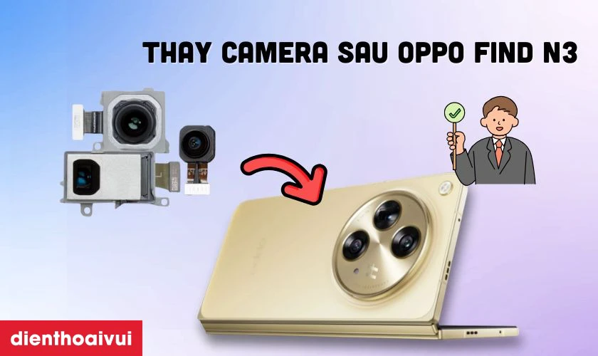 Thay camera sau Oppo Find N3 l&agrave; g&igrave;