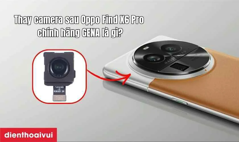 Thay camera sau Oppo Find X6 Pro ch&iacute;nh h&atilde;ng GENA l&agrave; g&igrave;?