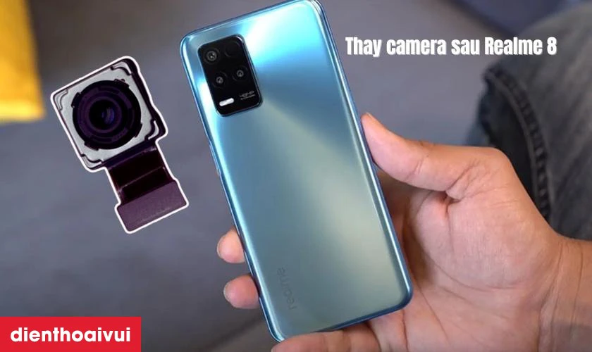 Thay camera sau Realme 8 4G chính hãng GENA