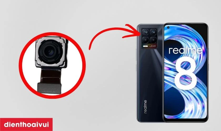 Thay camera sau Realme 8 5G chính hãng GENA là gì?