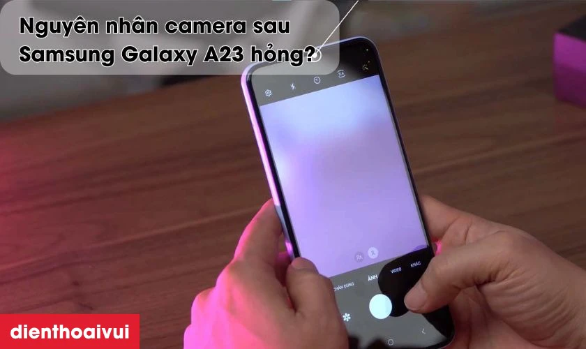 Rơi rớt điện thoại g&acirc;y hư hỏng camera