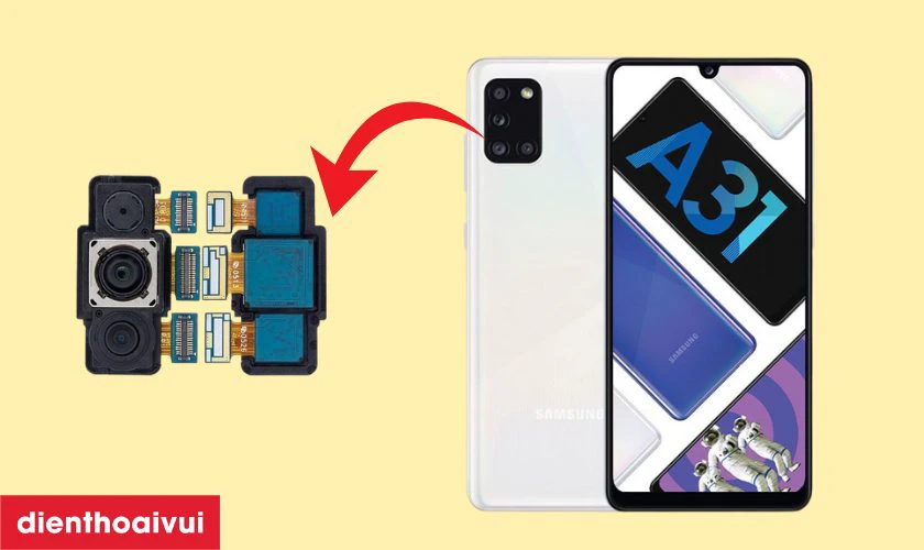 Camera sau Samsung Galaxy A31 bị mờ/đục do đ&acirc;u?