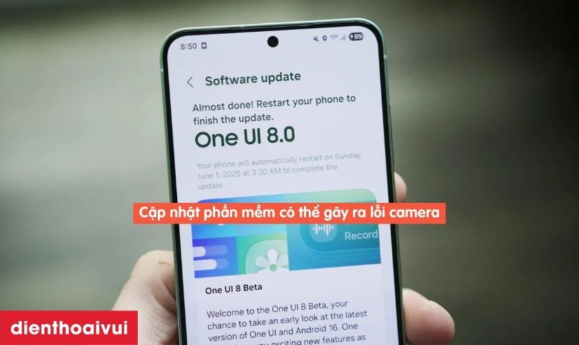 Nguyên nhân camera sau của Samsung Galaxy M20 bị lỗi