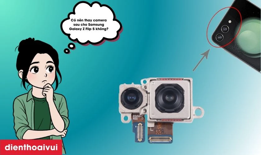 Có nên thay camera sau cho Samsung Galaxy Z Flip 5 không?