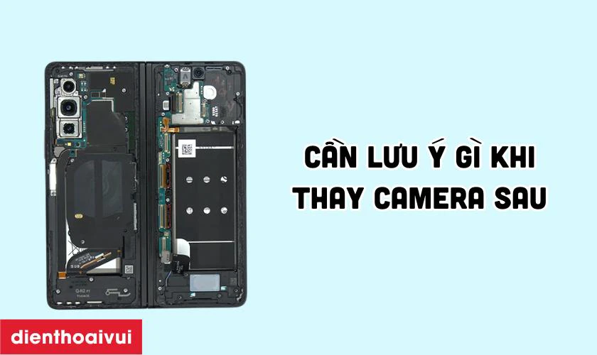 Cần lưu &yacute; g&igrave; trước v&agrave; sau khi thay camera sau Samsung Galaxy Z Fold 3?