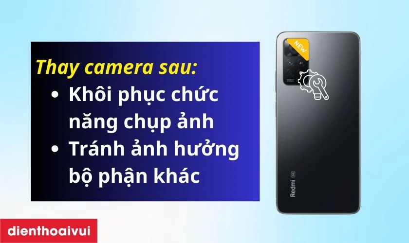 C&oacute; n&ecirc;n thay camera sau Xiaomi Redmi Note 11 Pro kh&ocirc;ng?