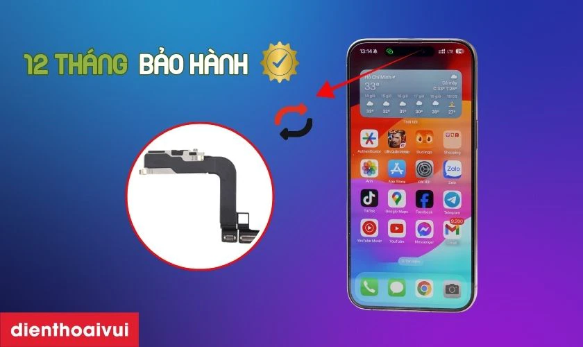 Tại sao n&ecirc;n thay camera trước GENA ch&iacute;nh h&atilde;ng cho 15 Pro Max?