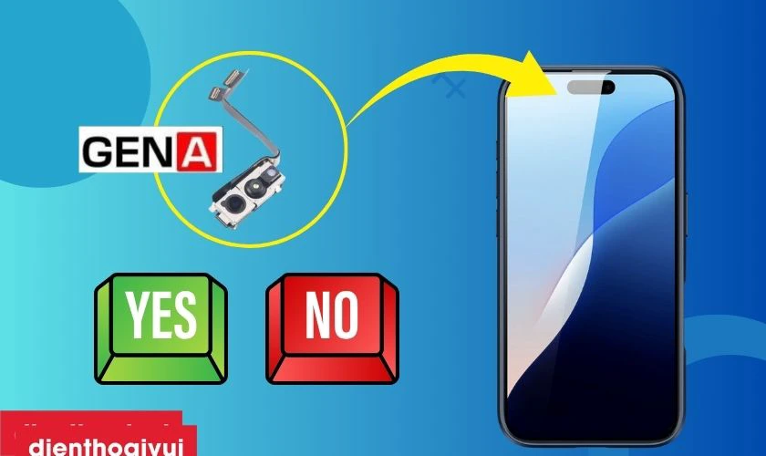 C&oacute; n&ecirc;n thay camera trước iPhone 16 Pro ch&iacute;nh h&atilde;ng GENA kh&ocirc;ng?