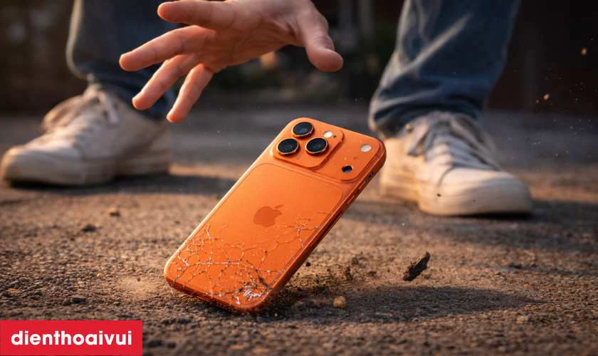 Nguyên nhân camera trước iPhone 17 Pro bị hư hỏng