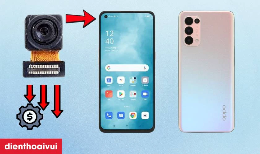 Nguy&ecirc;n nh&acirc;n khiến camera trước Oppo Reno 5 bị hư