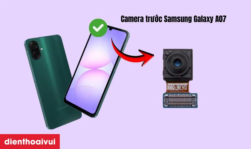 Giới thiệu camera trước Samsung Galaxy A07