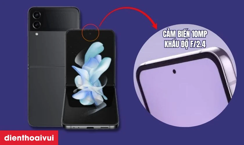 Tổng quan camera trước Samsung Galaxy Z Flip 4