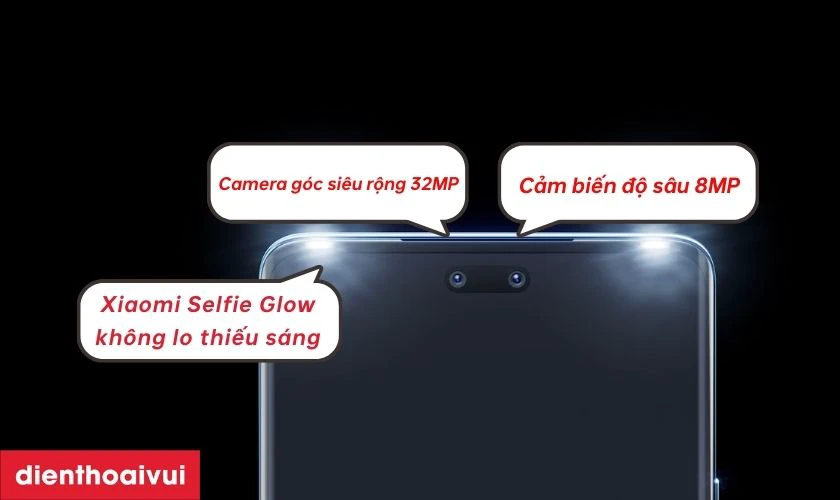 Xiaomi 13 Lite được trang hệ thống camera selfie kép