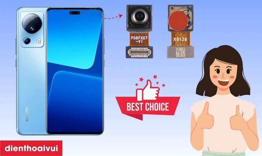 Thay camera trước Xiaomi 13 Lite sẽ không ảnh hưởng đến chất lượng ảnh chụp