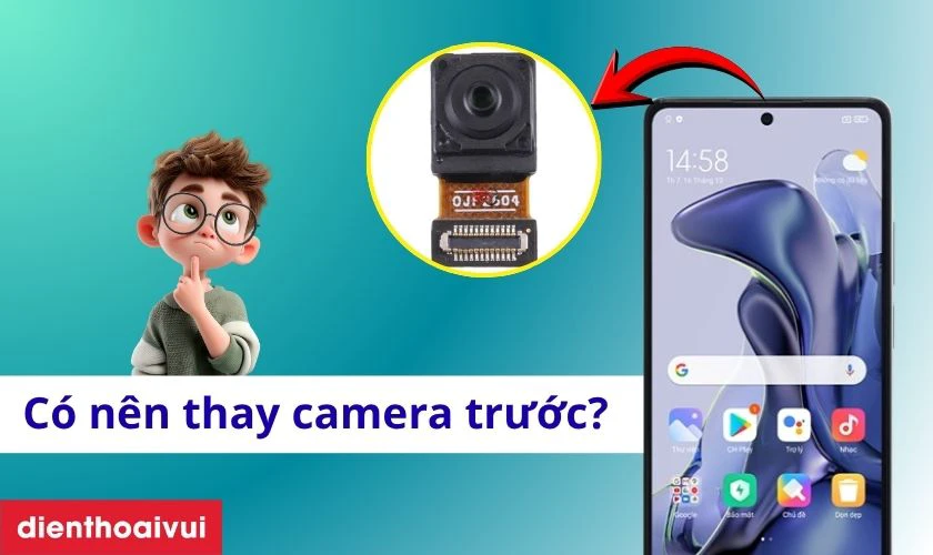 Việc thay camera trước điện thoại Xiaomi Mi 11T l&agrave; cần thiết nếu hư hỏng phần cứng xảy ra