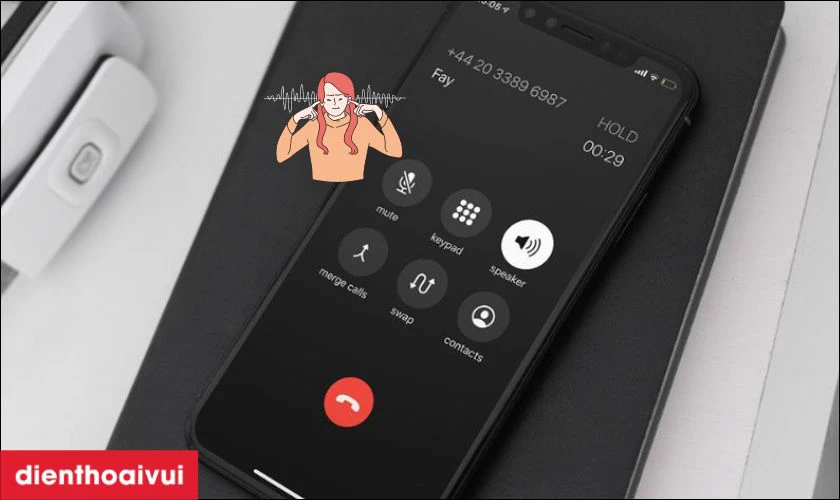 Chất lượng cuộc gọi thoại khi sử dụng loa ngo&agrave;i bị k&eacute;m