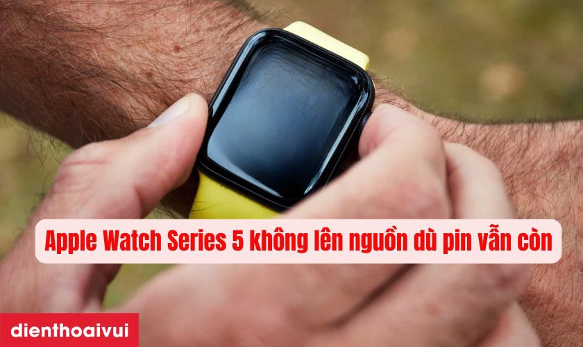 Dấu hiệu Apple Watch Series 5 bị hỏng c&aacute;p nguồn