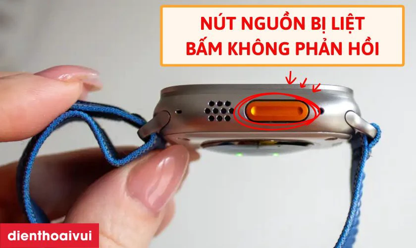 Dấu hiệu Apple Watch Ultra bị hỏng c&aacute;p nguồn