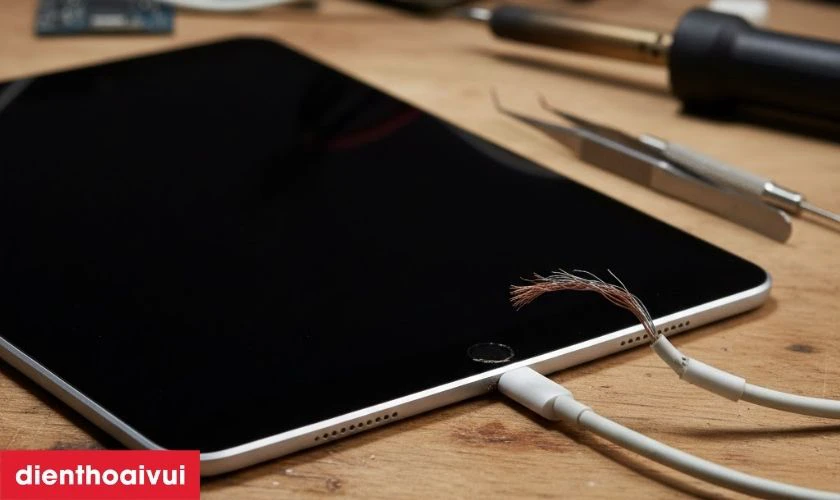 Nguy&ecirc;n nh&acirc;n c&aacute;p nguồn iPad Air 5 10.9 bị hỏng