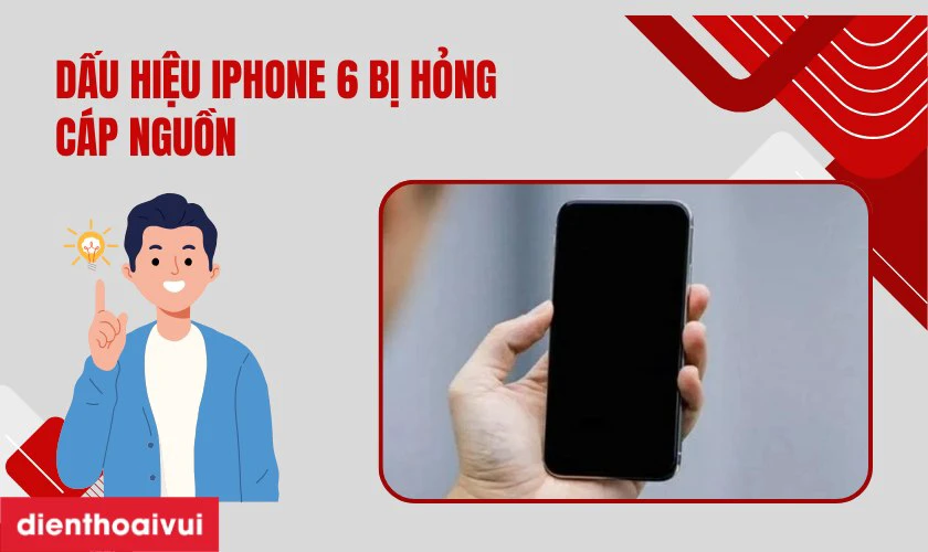 Thay c&aacute;p nguồn iPhone 6 ch&iacute;nh h&atilde;ng GENA