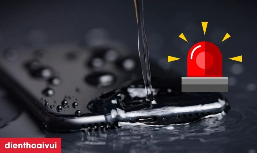 V&ocirc; nước l&agrave;m c&aacute;p sạc kh&ocirc;ng d&acirc;y NFC iPhone XR bị hư hỏng