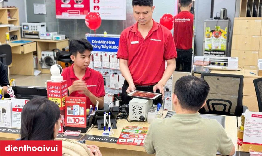 Quy tr&igrave;nh chuy&ecirc;n nghiệp tại Điện Thoại Vui