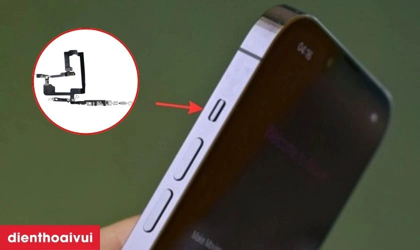 Dấu hiệu nhận biết c&aacute;p volume iPhone 15 Pro bị hỏng