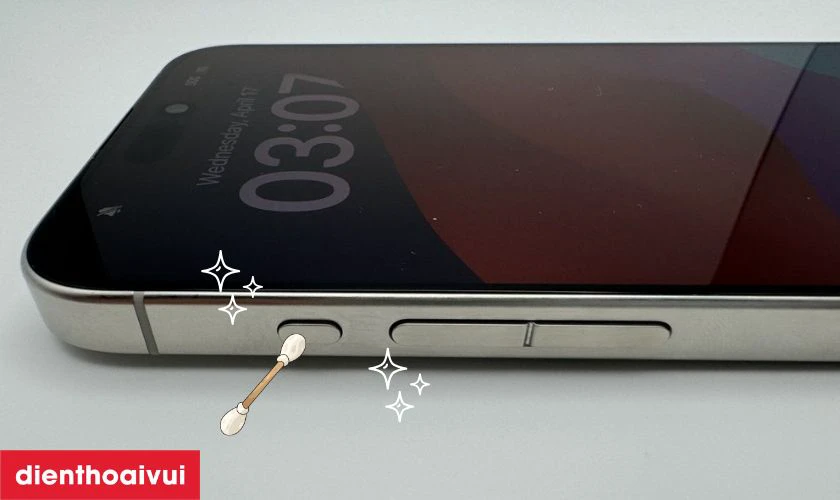 C&aacute;ch bảo quản n&uacute;t volume iPhone 15 Pro Max ch&iacute;nh h&atilde;ng GENA sau khi thay