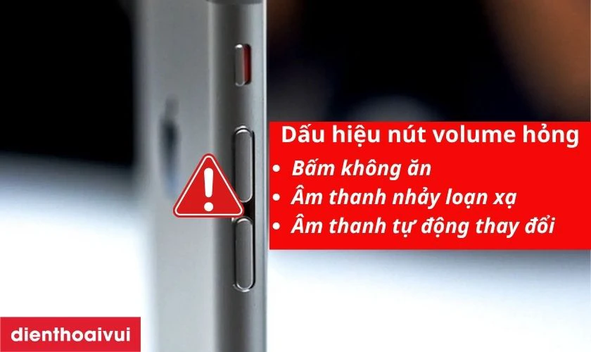 Dấu hiệu nhận biết c&aacute;p volume iPhone 6S Plus bị hỏng