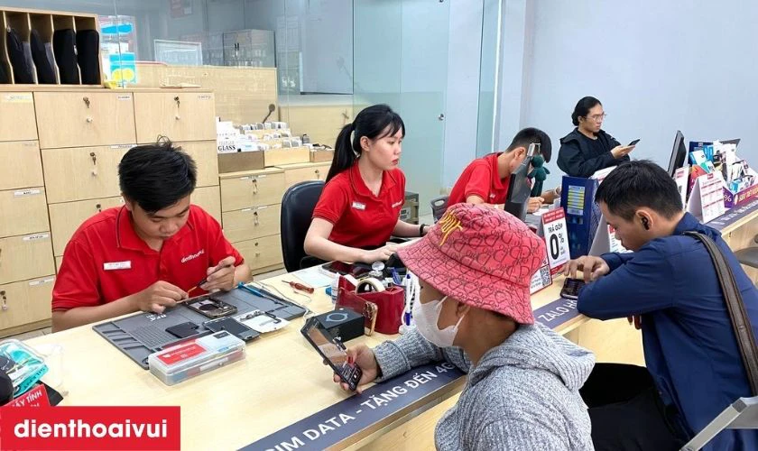 Quy tr&igrave;nh thay c&aacute;p volume iPhone 7 Plus ch&iacute;nh h&atilde;ng GENA tại Điện Thoại Vui