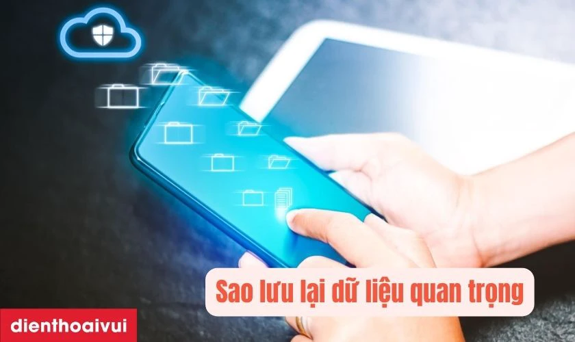 Sao lưu dữ liệu trước khi thay cáp volume