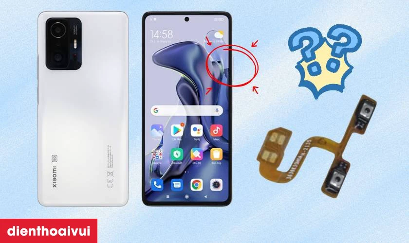 Thay c&aacute;p volume Xiaomi Mi 11T