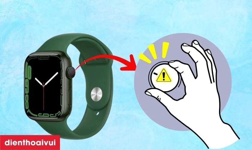Dấu hiệu cần thay cáp xoay Digital Crown Apple Watch Series 7 45mm loại Pro