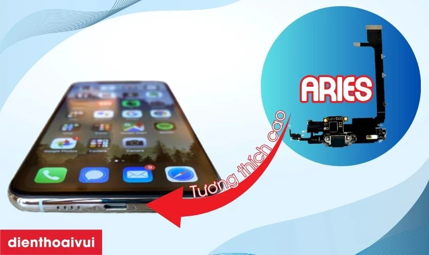 C&oacute; n&ecirc;n thay ch&acirc;n sạc iPhone 11 Pro ch&iacute;nh h&atilde;ng Aries kh&ocirc;ng?