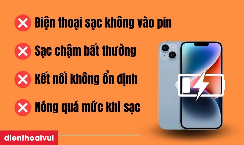 C&aacute;c dấu hiệu nhận biết bạn cần thay ch&acirc;n sạc
