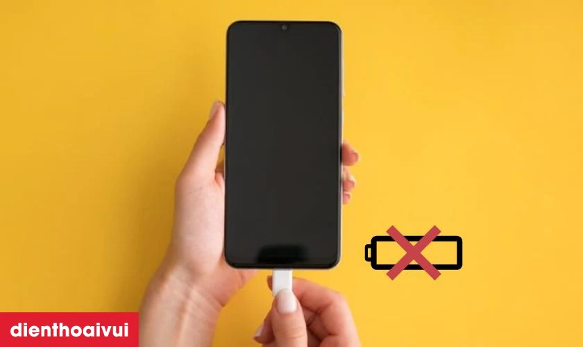 Sạc pin kh&ocirc;ng v&agrave;o, chậm l&ecirc;n pin l&agrave; dấu hiệu hư hỏng ch&acirc;n sạc Realme 5i cần thay mới
