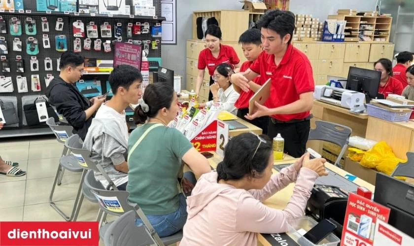 Quy tr&igrave;nh thay ch&acirc;n sạc Samsung Galaxy A52S lấy liền tại Điện Thoại Vui