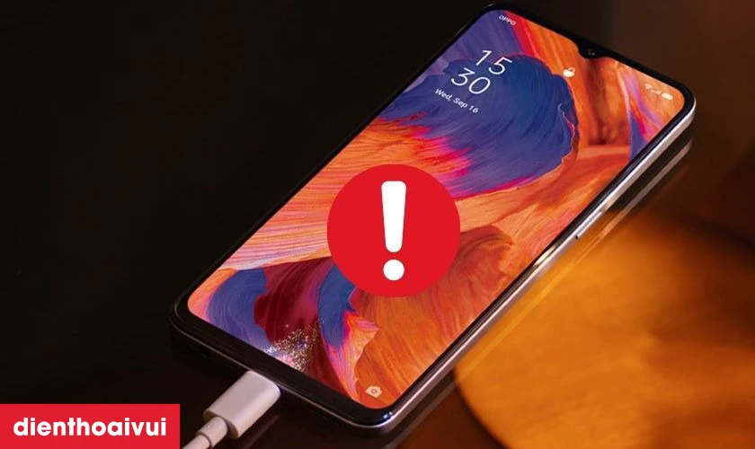 Điện thoại b&aacute;o lỗi khi sạc l&agrave; dấu hiệu cần thay mới ch&acirc;n sạc