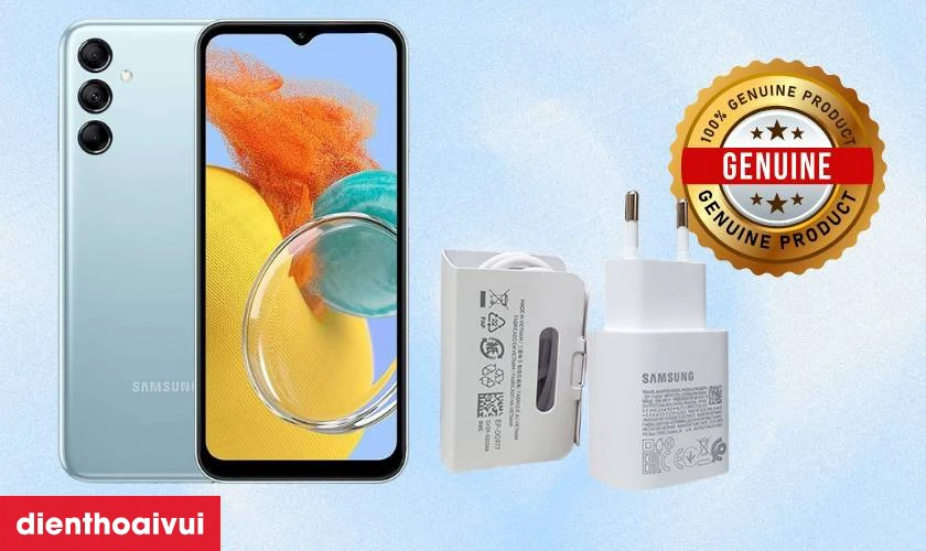 Hướng dẫn c&aacute;ch sạc điện thoại Samsung Galaxy M14 5G an to&agrave;n