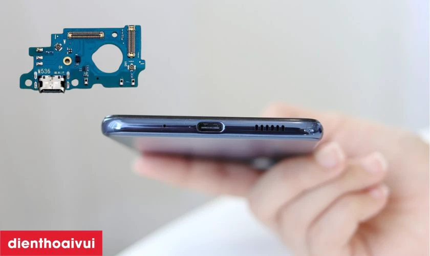 Thay ch&acirc;n sạc Samsung M53 l&agrave; g&igrave;?