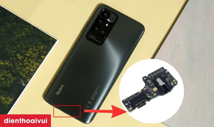 Thay chân sạc Xiaomi Redmi 10 4G là quá trình thay mới cổng sạc